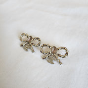 Chanel twisted metal bow earrings From 2023-24FW
