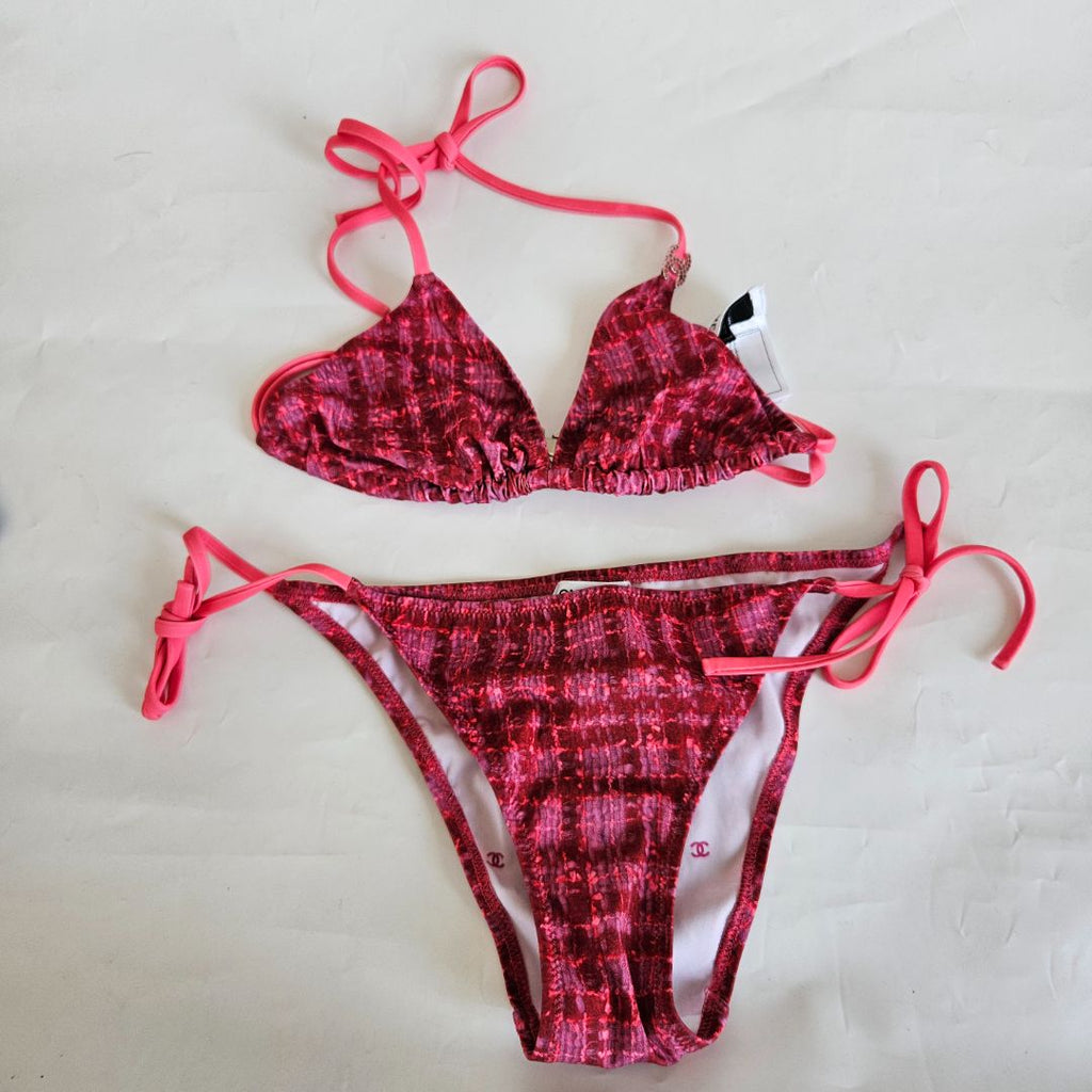Zaful red snakeskin bikini hotsell
