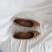 Chanel patent leather quilted ballerina flats, 39.5