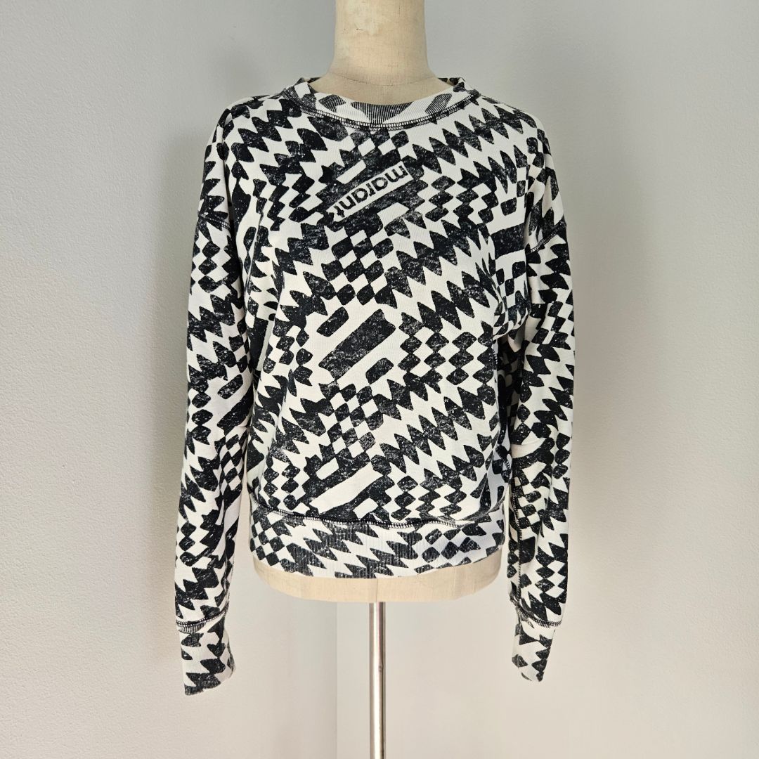 Isabel Marant Étoile Graphic-print Long-sleeve Sweatshirt and matching shorts