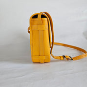 Goyard Belvedere MM Yellow Crossbody Bag