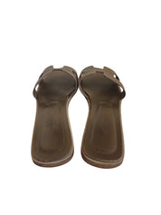 Hermes Etoupe Leather Oran Sandal