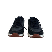 Loro Piana Dark Grey/Black Weekend Walk Canvas & Suede Sneaker