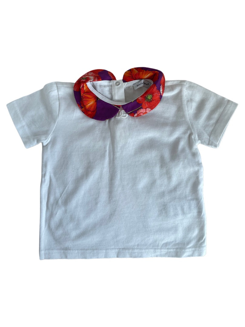 Dolce & Gabbana Purple, Red Floral Print Two Piece Swet For Children