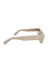 Off-white Cream Square Frame Sunglasses