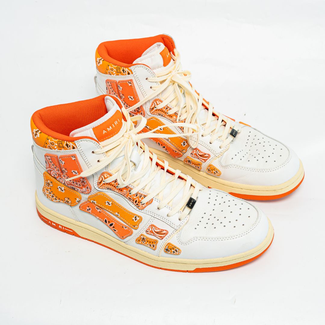 Amiri Skel-Top Hi Bandana high top sneakers, size 45 BOPF