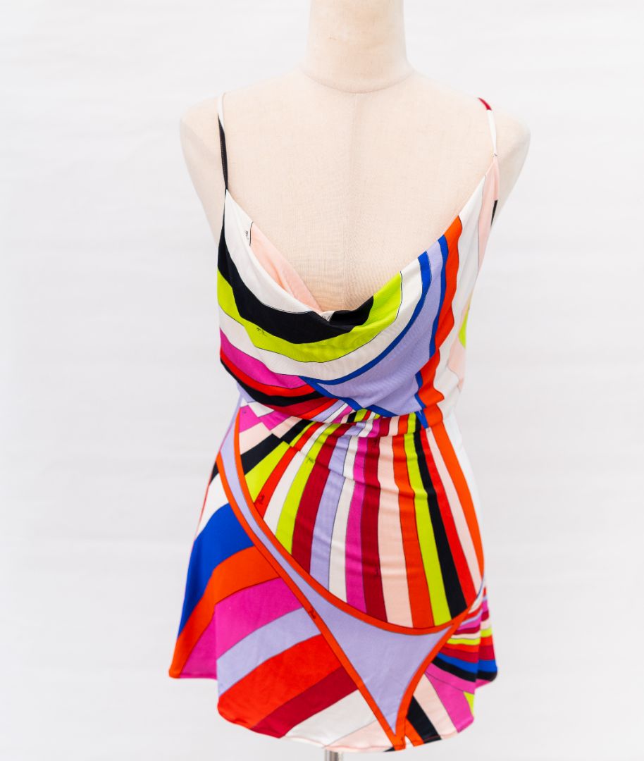 Emilio Pucci printed strappy mini dress - BOPF