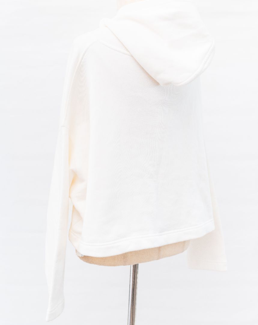 Maje x Sailor Moon White Printed Crop Hoodie
