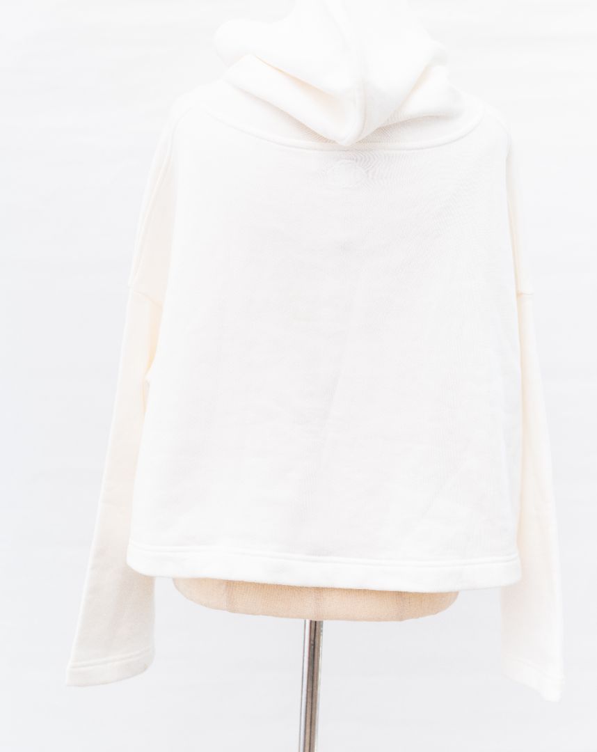 Maje x Sailor Moon White Printed Crop Hoodie