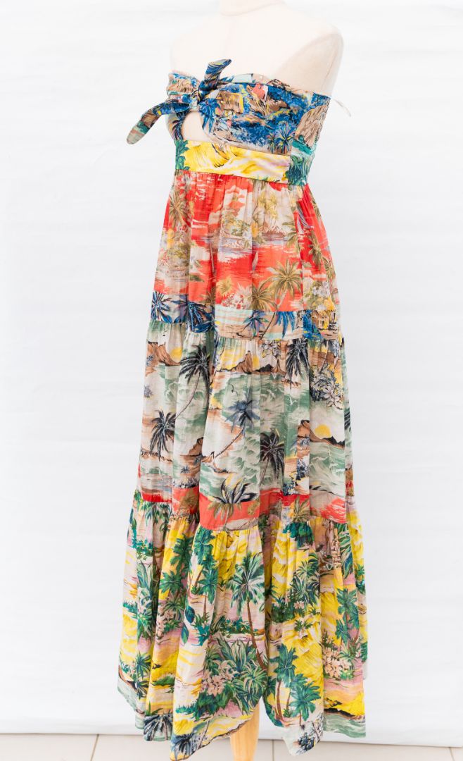 Zimmermann Floral Print Tube Dress