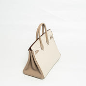 Hermès Birkin 25 HSS in Nata/Gris Tourterelle GHW