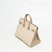 Hermès Birkin 25 HSS in Nata/Gris Tourterelle GHW
