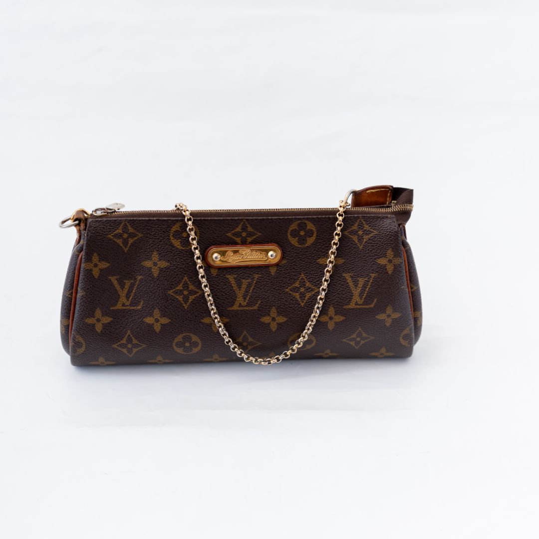 Louis Vuitton Brown Coated Canvas Eva Shoulder Bag - BOPF
