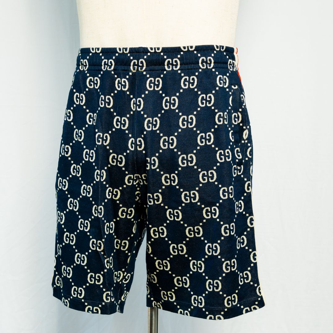 Gucci side contrast striped Jacquard shorts for men