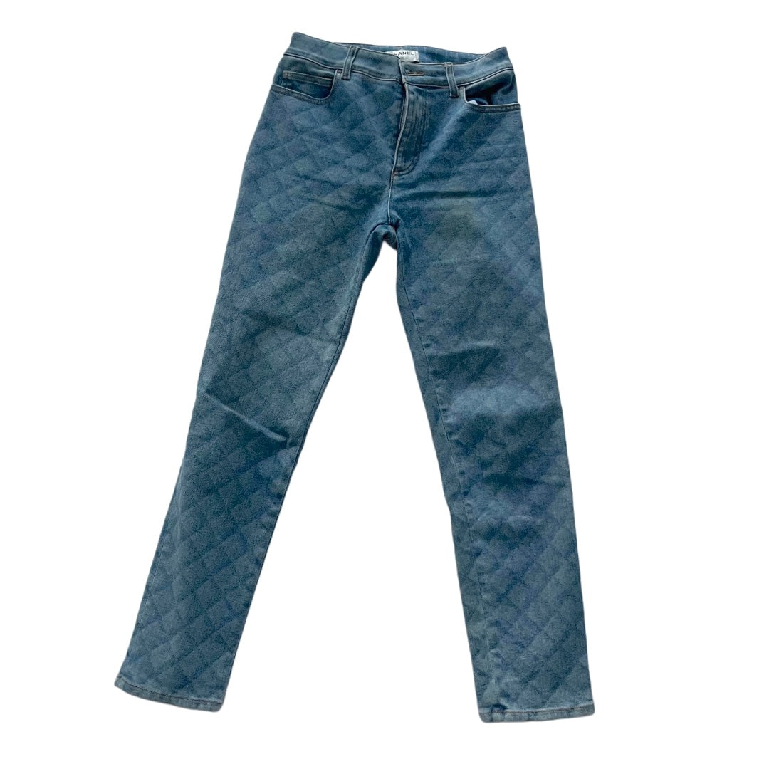 Chanel Blue Wash Denim Jeans, 40