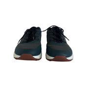 Loro Piana Navy Weekend Walk Canvas & Suede Sneaker
