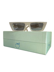 Off-white Cream Square Frame Sunglasses