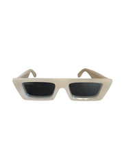 Off-white Cream Square Frame Sunglasses