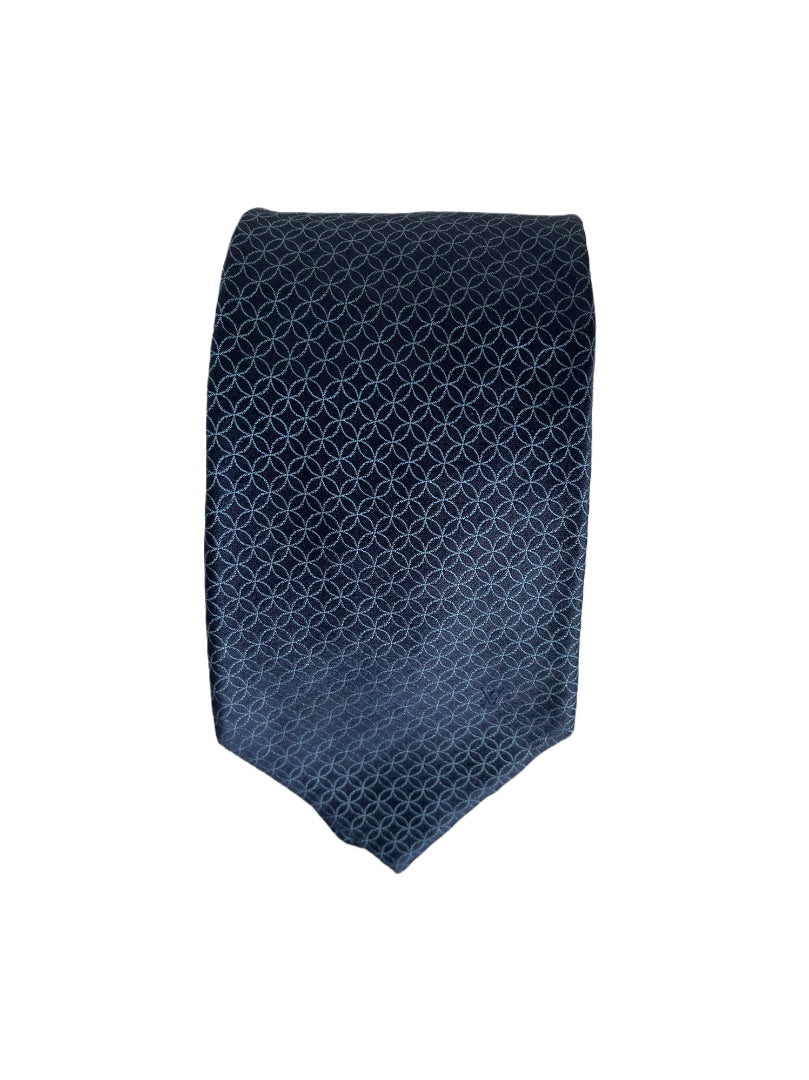 Louis Vuitton Blue Printed Neck Tie Accessories