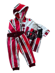 Dolce & Gabbana Printed Crown White And Red For Kids Set