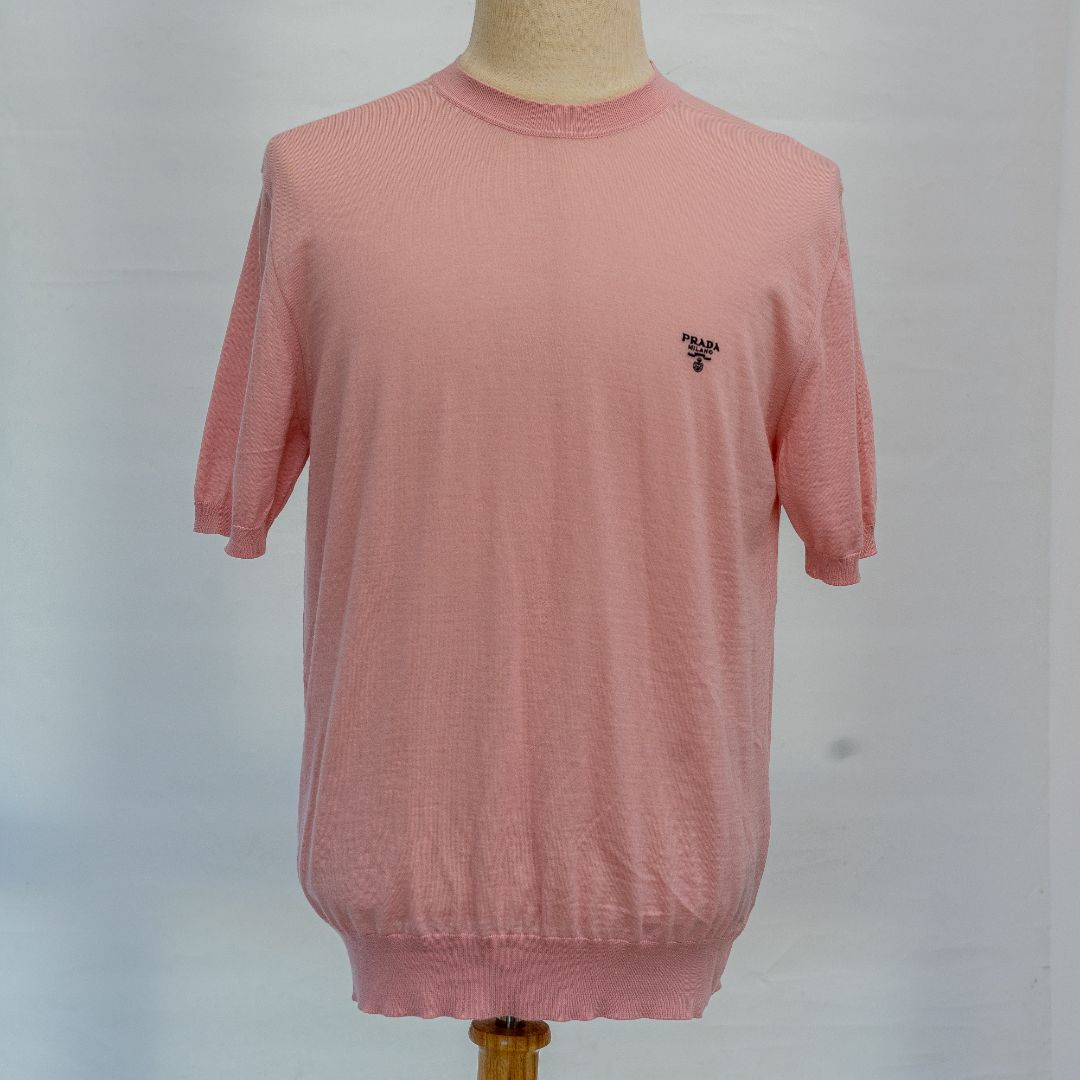 【送料&関税込】Prada Melange Pastel Pink Wool Sweater Prada Melange Pastel Pink Wool Sweater for Women – LOZURI®