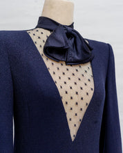 Givenchy navy blue wool mini dress