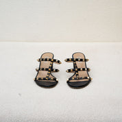 Valentino Rockstud Cage Sandal Heels, 38