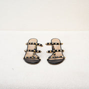 Valentino Rockstud Cage Sandal Heels, 38