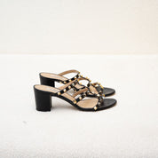 Valentino Rockstud Cage Sandal Heels, 38