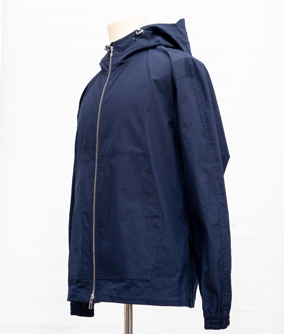Loro Piana Navy Hooded Rain Jacket