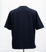 Hermes Navy Crew Neck Cotton T-shirt