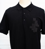 Fendi Black Shirt with Black Crystal Detail