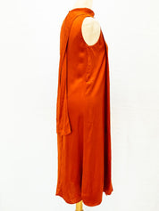 Gucci Bronze Sleeveless Flowy Dress