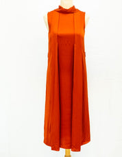 Gucci Bronze Sleeveless Flowy Dress