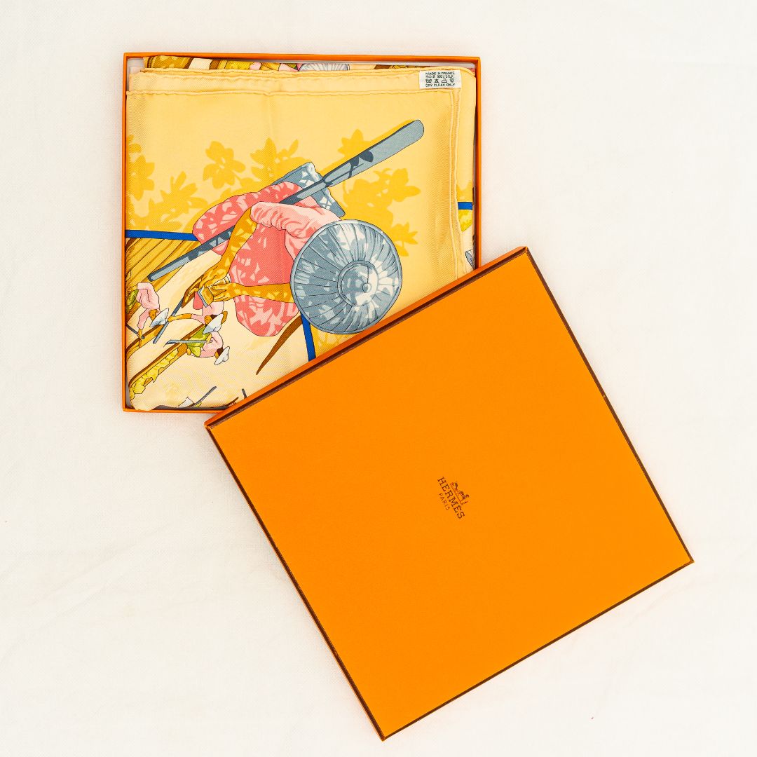 Hermès “Marché Flottant du Lac Inlé” Silk Scarf