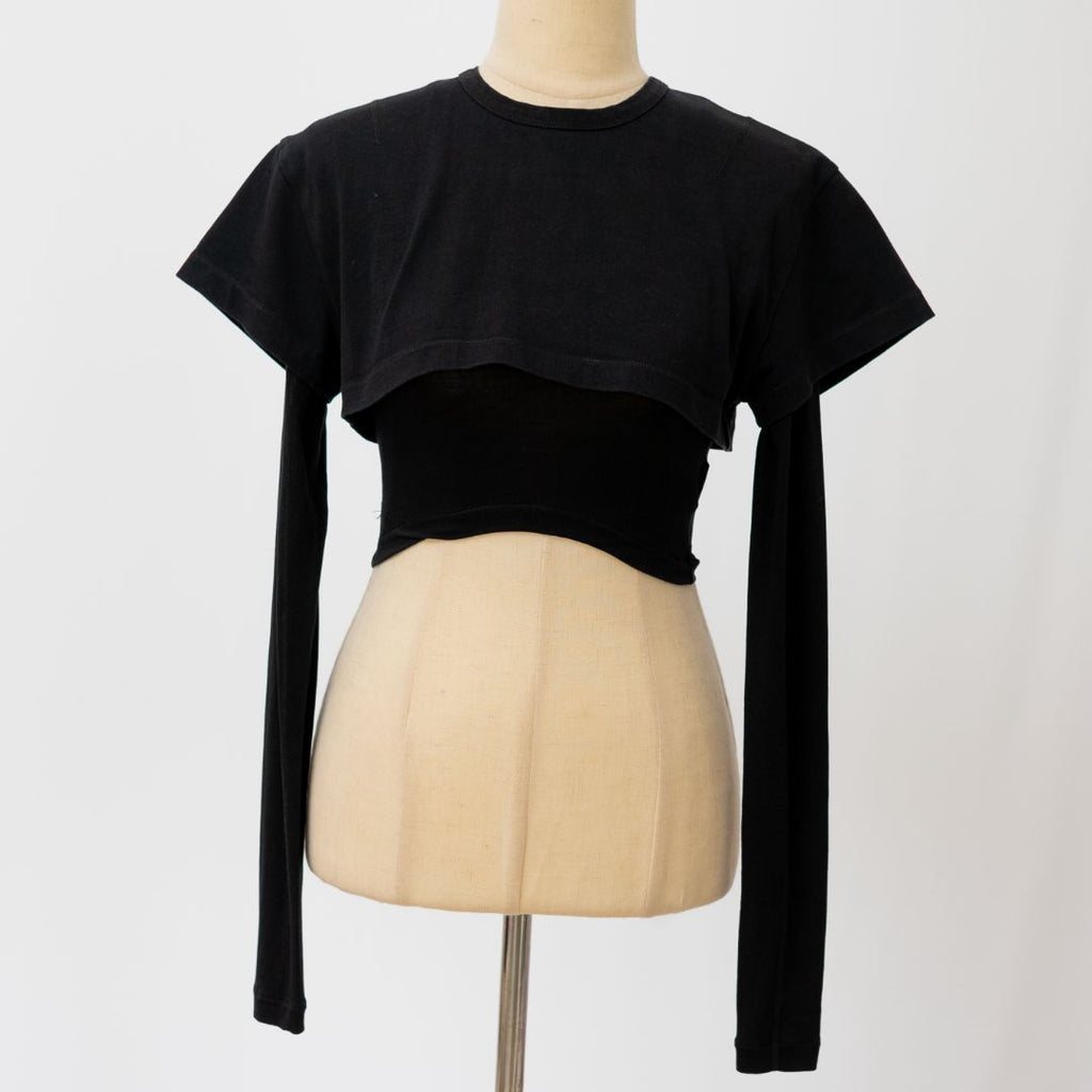 Jacquemus Black Crop Long Sleeve Top - BOPF | Business of Preloved
