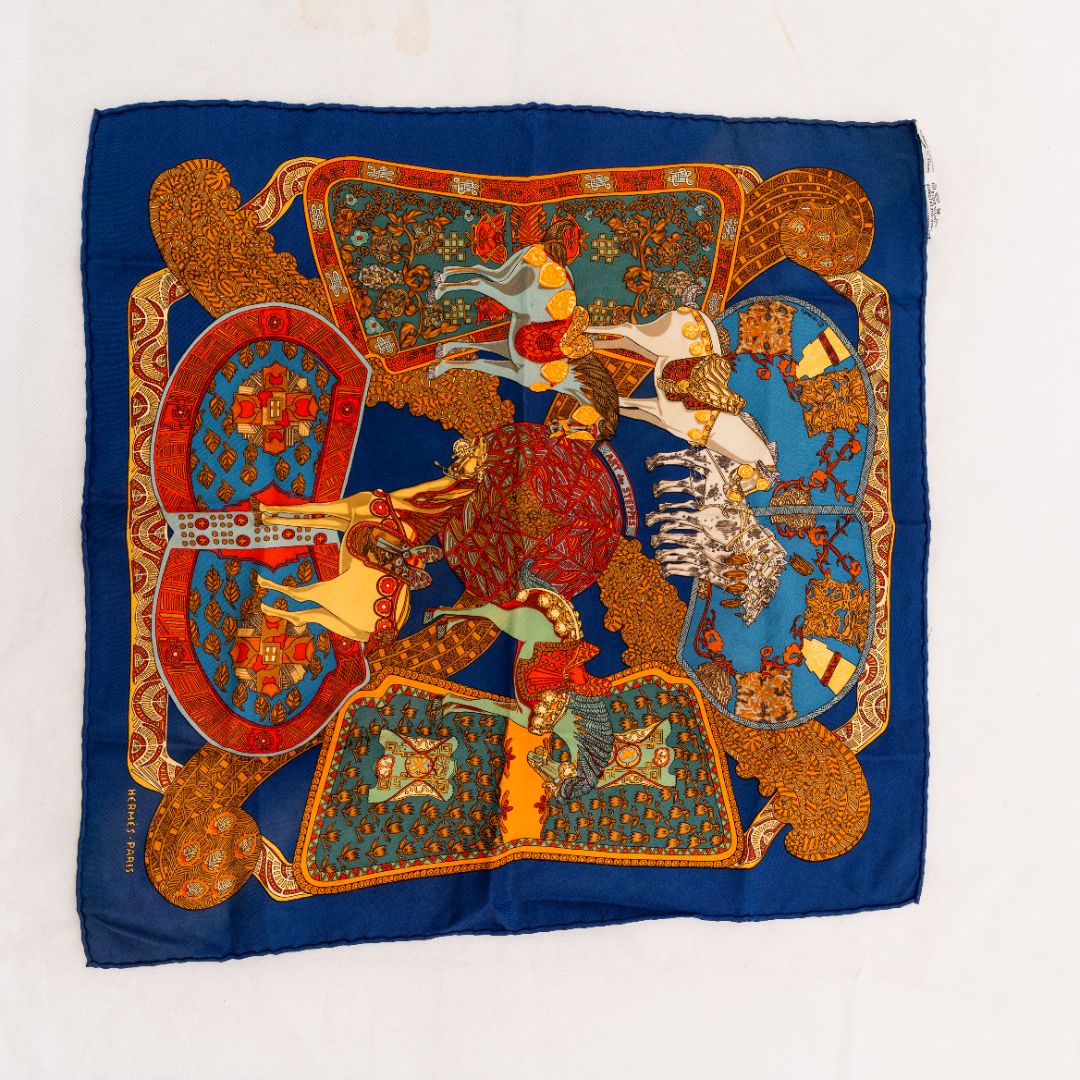 HERMÈS ART des STEPPES シルクスカーフ Hermès 