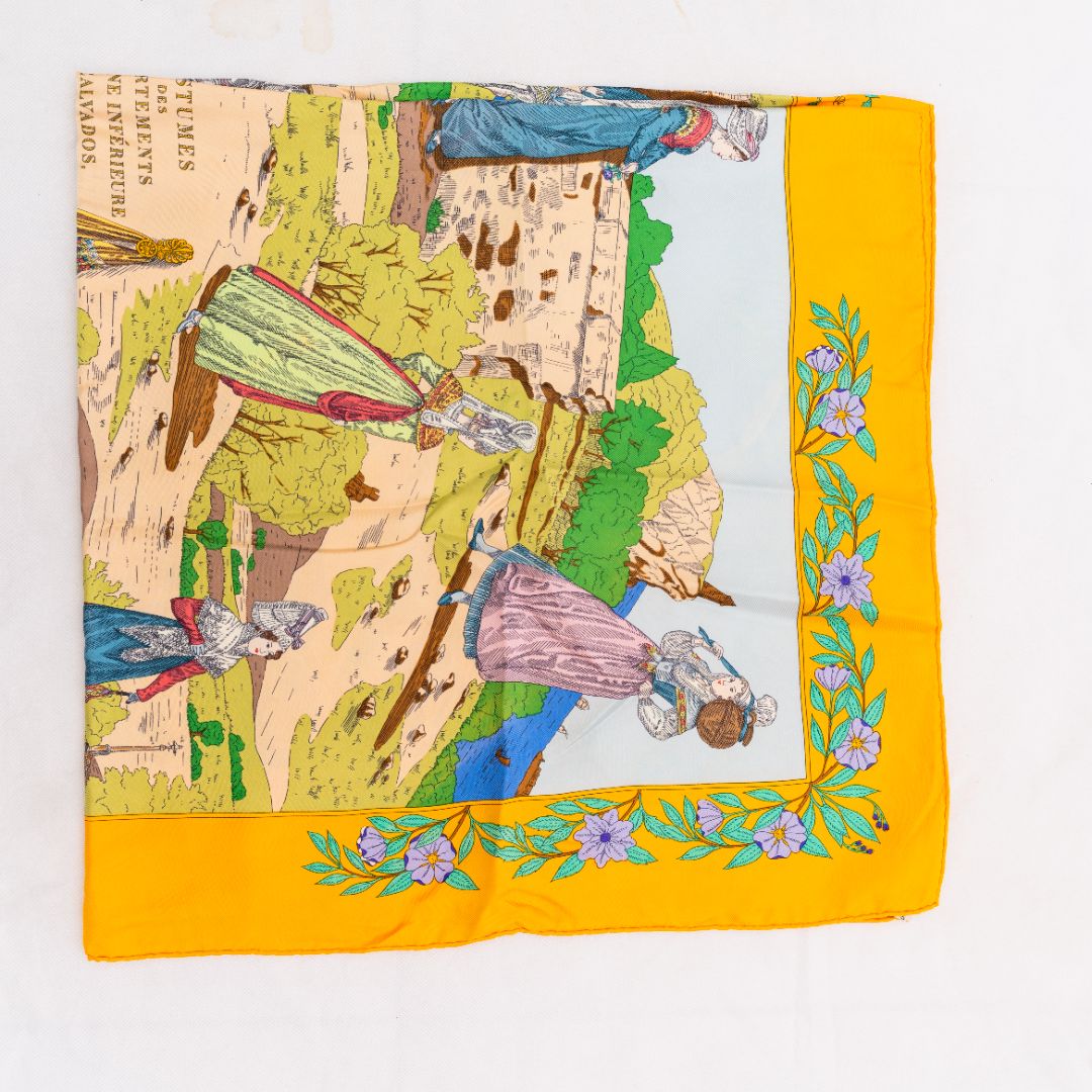 Hermès "Costumes des Départements" Silk Scarf