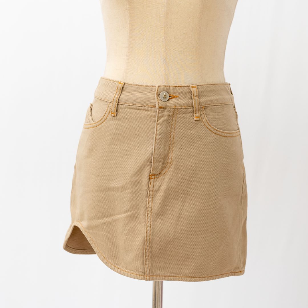 Attico Kelly Mini Skirt in Denim