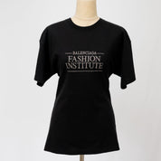 Balenciaga Black Fashion Institute T-shirt in Cotton Jersey