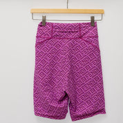 Fendi x Skims logo purple biker shorts