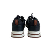 Loro Piana Navy Weekend Walk Canvas & Suede Sneaker
