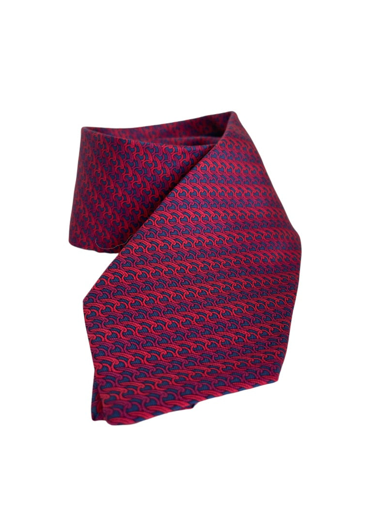 Hermes Multicolor Abstract Rope Print Neck Tie Accessories