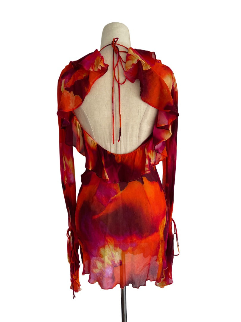 Rat & Boa Multicolor Layered Long Sleeve Mini Dress - BOPF | Business of Preloved Fashion Rat & Boa Multicolor Layered Long Sleeve Mini Dress - BOPF | Business of Preloved Fashion