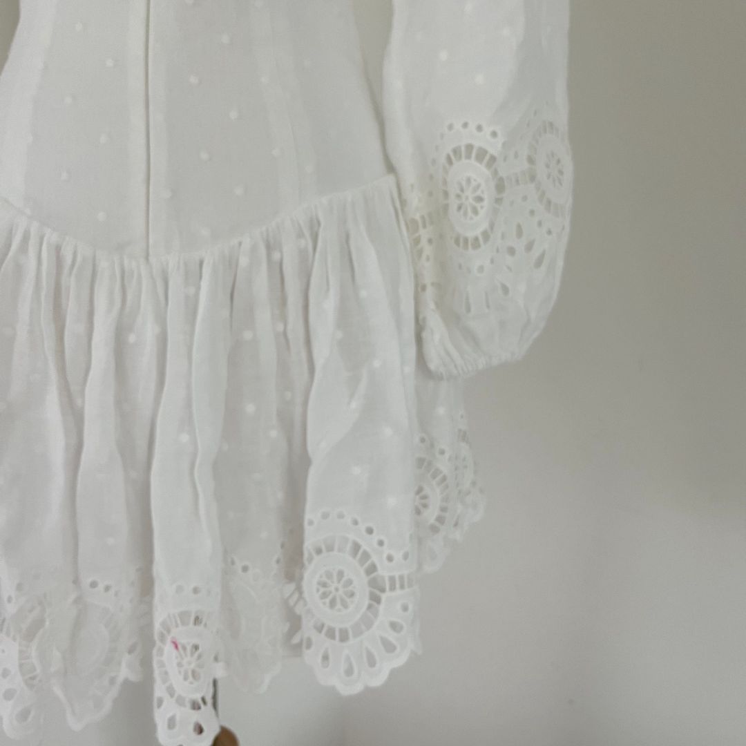 zimmermann bellitude scallop short dress Zimmermann Bellitude Scalloped Short Dress