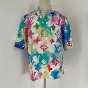 Louis Vuitton x Virgil Abloh watercolor button up men's shirt