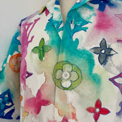 Louis Vuitton x Virgil Abloh watercolor button up men's shirt