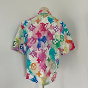 Louis Vuitton x Virgil Abloh watercolor button up men's shirt