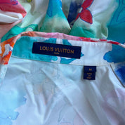 Louis Vuitton x Virgil Abloh watercolor button up men's shirt
