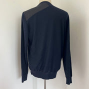 Hermès Navy long sleeve Cashmere & Silk Knit Top